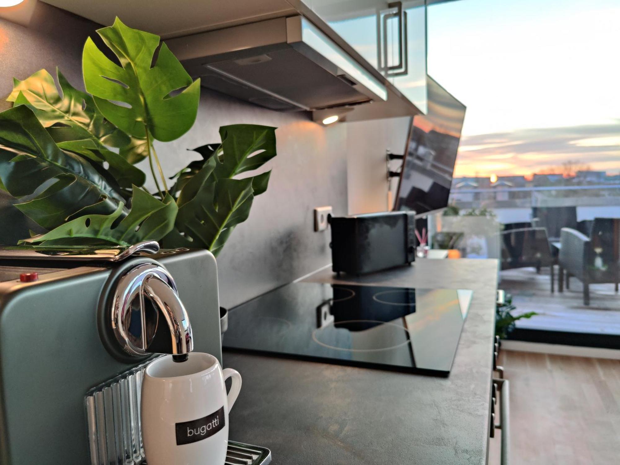 Maisonette-Penthouse Inklusive Whirlpool Ueber Den Daechern Von Magdeburg Exterior foto